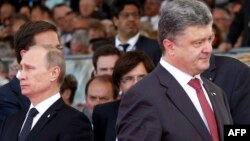 Президенти Росії та України Володимир Путін та Петро Порошенко