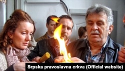 Blagodatni oganj u Nikšiću, foto: Srpska pravoslavna crkva
