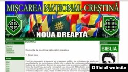 Imagine a site-ul extremist al „Noii Drepte”