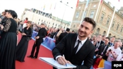 Serghei Lazarev la ceremonia de deschidere a Concursului Eurovision 