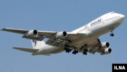 "ИранЭйр" авиакомпаниясынын Боинг–747 учагы, Тегеран.