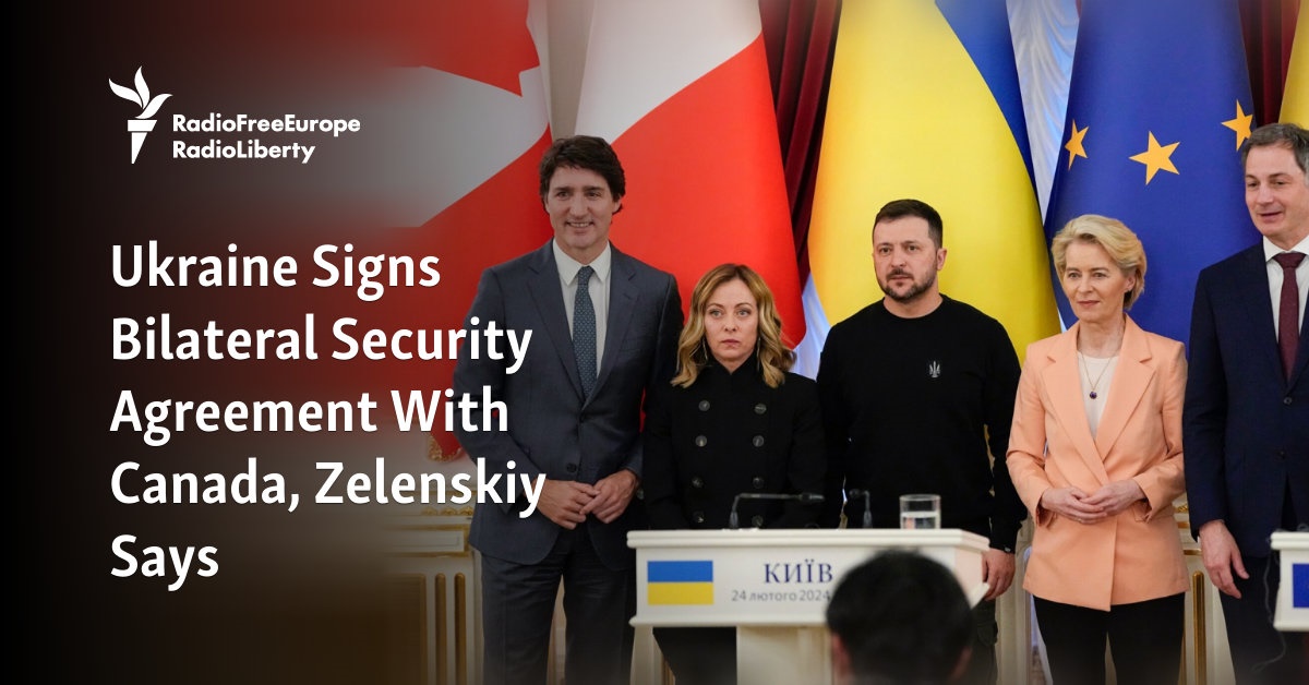 Ukraine Signs Bilateral Security Agreement With Canada, Zelenskiy Says - Vimarsana News