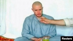 U.S. Army Private Bowe Bergdahl during Taliban captivity, undated.