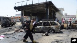 На місці одного з нападів, за яке взяло відповідальність угруповання «Ісламська держава – провінція Хорасан», Джалалабад, 10 липня 2018 року