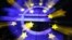 Germany -- The Euro currency sign in front of the European Central Bank (ECB) headquarters in Frankfurt, 29Feb2012