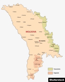 Політична мапа Молдови