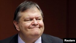 Greek Finance Minister Evangelos Venizelos