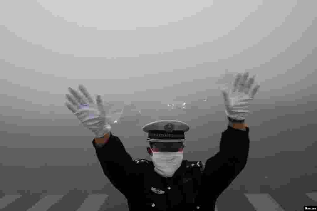 Smog la Harbin, în China... 