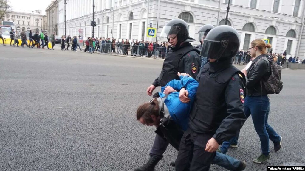 Задержание активистов в Санкт-Петербурге, 5 мая 2018 
