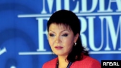 Еуразиялық медиа форумның төрайымы Дариға Назарбаева. Алматы, 27 сәуір 2010 ж.