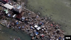 Пострадавшие от тайфуна районы Филиппин
