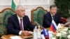 Владимир Колоколсев, вазири корҳои дохилии Русия ва Рамазон Раҳимзода, вазири корҳои дохилии Тоҷикистон