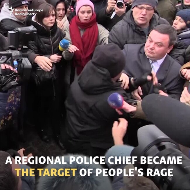 Clash In Kyiv As Protesters Seek Justice For Dead Lawyer