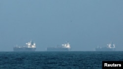 Ships transit the Strait of Hormuz (file photo)