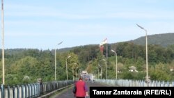 Gürcüstanda Abxaziya ilə sərhəd məntəqəsi 