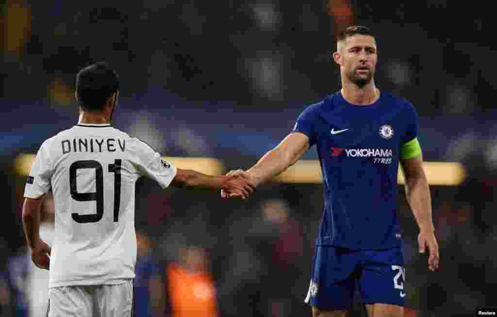 Chelsea-dən Gary Cahill və Qarabağdan Coşğun Diniyev