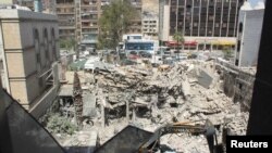 Последиците од нападот врз иранскиот конзулат во Дамаск, Сирија, 1 април 2024 година.