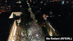 დრონით გადაღებული კადრი.