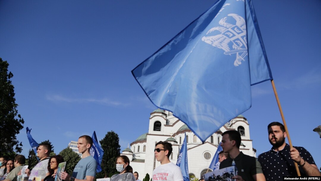 Protest Srpske radikalne stranke u Beogradu 