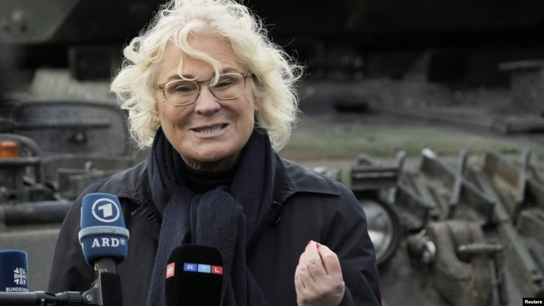 Christine Lambrecht submitted her resignation as Germany's defense minister. (file photo)
