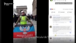 Luptători din Donbas, observați printre „vestele galbene” de la Paris