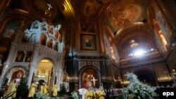 Here are some of images from RFE/RL's broadcast region as Orthodox Christians around the world mark Christmas on January 7, when the holiday falls according to the Julian calendar.