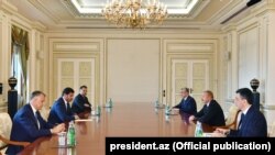 Azərbaycan Prezidenti İlham Əliyev iyulun 14-də Gürcüstanın paytaxtı Tbilisi şəhərinin meri Kaxa Kaladzeni qəbul edib