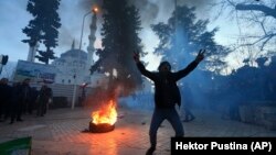 Protestë në Tiranë, foto nga arkivi.