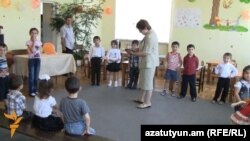 Armenia - Children at the Chinari village kindergarten, 08Jun2012.