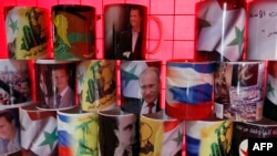 Кружки с портретами Путина и Асада продаются в Дамаске 