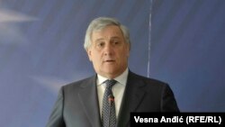 Претседателот на Европскиот парламент Антониo Тајани