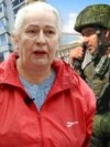 Photo collage: the Kolisnychenko family, who own real estate in Crimea, their house and a Russian serviceman