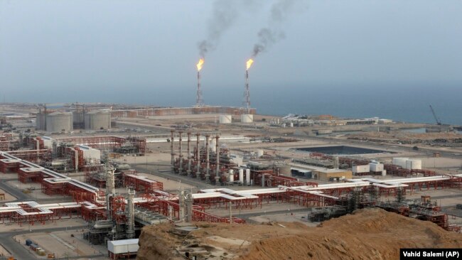 Natural gas refineries at the South Pars gas field on the northern coast of the Persian Gulf, in Asaluyeh, March 16, 2019