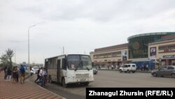 Ақтөбеде құлаған автобус аялдамасы. 14 тамыз 2018 жыл
