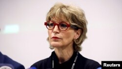 Generalna sekretarka Amnesty International-a Agnes Kalmard na konferenciji za medije u Istočnom Jerusalimu 1. februara 2022.
