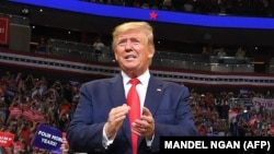 Президент США Дональд Трамп на официальном запуске кампании по переизбранию на выборах 2020 года. Орландо, 18 июня 2019 года.