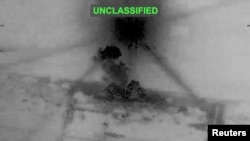 Smoke rises from explosions at an unknown location following what US Central Command said were strikes on Iran on June 26. CENTCOM said its forces struck Iran again on June 27.