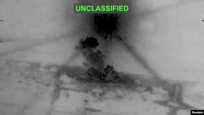 Tymi ngrihet nga shpërthimet në një vendndodhje të panjohur pas atyre që Komanda Qendrore e SHBA-së i quajti sulme ndaj Iranit më 26 qershor. CENTCOM tha se forcat e saj e goditën përsëri Iranin më 27 qershor.