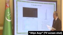 Türkmenistanda öndürilýändigi aýdylýan smart telewizor
