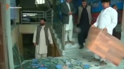 Afğanistanda canlı bomba Havfsızlıq hızmeti binasında maşinanı patlattı (video)