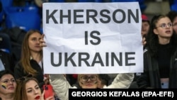 Акція протесту проти агресії Росії в Україні. Швейцарія