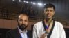 فرزاد منصوری تکواندوکار افغان که مدال نقره کسب کرده است.