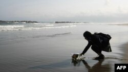 17-річна дівчина вшановує пам’ять загиблого внаслідок цунамі батька, 11 березня 2012 року