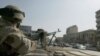 An Iraqi soldier at a checkpoint in Baghdad on February 6