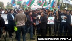 The event was organized by the National Council of Democratic Forces, a pro-democracy movement of Azerbaijan’s united opposition.