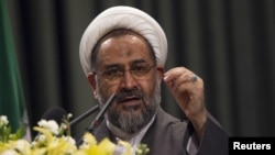 Former Iranian Intelligence Minister Heydar Moslehi (file photo)