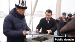 Көп функционалдуу агроөнөр жай комплексинин курулушуна капсула салуу аземи. 10-декабрь, 2025-жыл.