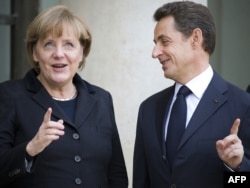 Predsjednik Francuske Nicolas Sarkozy i njemačka kancelarka Angela Merkel