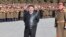 North Korean leader Kim Jong Un visits the Defense Ministry on February 8.