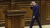 Armenia - Prime Minister Nikol Pashinian prepares to answer questions in the Armenian parliament, Yerevan, October 1, 2025.